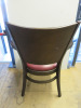 12 x Dark Walnut Dining Chairs Upholstered in Red Faux Leather to Include: 4 x Carvers & 8 x Dining Chairs. - 3