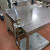 Stainless Steel Preparation Bench with Commercial Can Opener Attached. Size (W) 90cm x (D) 70cm - 2