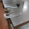 Stainless Steel Preparation Bench with Commercial Can Opener Attached. Size (W) 90cm x (D) 70cm - 3