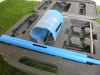 Silver Line Diamond Core Drill Kit in Carry Case with Attachments As Viewed. - 2