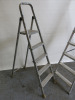 2 x Step Ladders to Include: 1 x 5 Tread Slingback Platform Stepladder, Capacity 150kg & 1 x 4 Tread Step Ladder. - 4