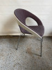 22 x Allermuir Conference Stacking Chairs on Chrome Legs, Model 813, Colour 'Craggan Millstone' - 2