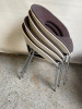 22 x Allermuir Conference Stacking Chairs on Chrome Legs, Model 813, Colour 'Craggan Millstone' - 5