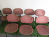 13 x Infiniti Pink Fabric Dining Chairs on Metal Frame. NOTE: condition (As Viewed/Pictured). - 2