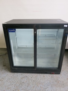 Prodis 2 Sliding Door Back Car Drinks Refrigerator, Condition Unknown, Sold for Spares/Repair/Scrap