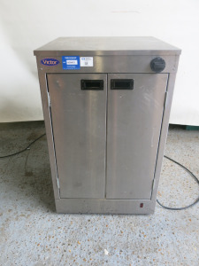 Victor Stainless Steel Warming Cabinet, Condition Unknown, Being sold for Spares/Repair/Scrap.