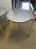 Pair of Chrome Bistro Tables, Size 60cm. - 4