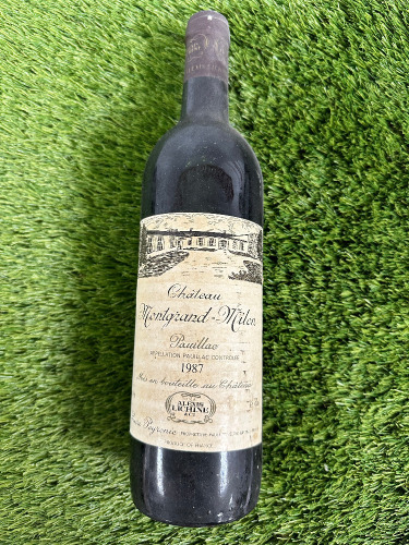 1987 Bottle of Chateau Montgrand-Milon Pauillac, Red Wine 75cl.