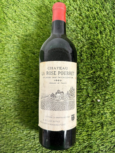 1962 Bottle of Chateau La Rose Pourret Saint Emilion, Red Wine 75cl.