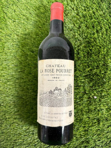 1962 Bottle of Chateau La Rose Pourret Saint Emilion, Red Wine 75cl.