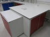 Laboratory 2 - Workbenches, Sink Unit & Cabinets to Include: 670cm Run of Fitted Work Station with 6 x Power Sockets, 310cm Workbench with Built in Sink Unit & Cupboard Under and 8 x Mobile Interfocus Mynewlab Undecounter Cabinets with 2 x 4 Draw & 6 x 2 - 3