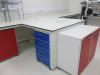 Laboratory 2 - Workbenches, Sink Unit & Cabinets to Include: 670cm Run of Fitted Work Station with 6 x Power Sockets, 310cm Workbench with Built in Sink Unit & Cupboard Under and 8 x Mobile Interfocus Mynewlab Undecounter Cabinets with 2 x 4 Draw & 6 x 2 - 5