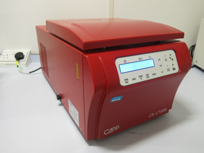 CAPP Rondo, CR-1730R High Speed Refrigerated Centrifuge. S/N KCA2T3518050167, DOM 05/2018.