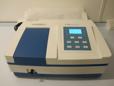 VWR V-1200 Visible Spectrophotometer, S/N VEC-1511036.