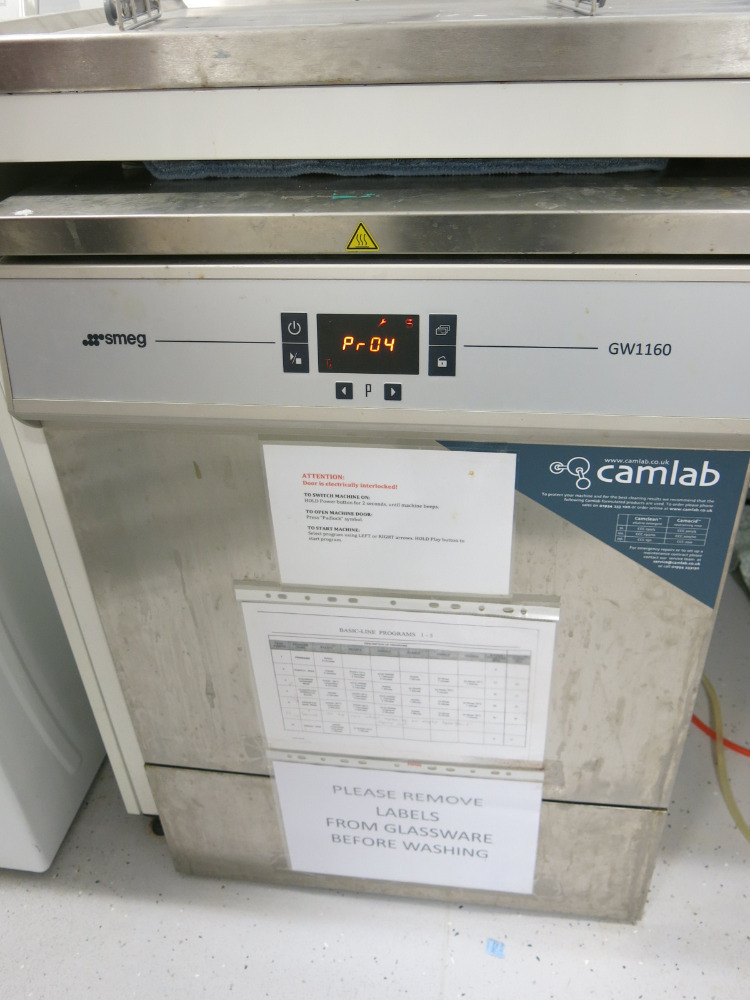 Smeg GW1160 Stainless Steel Laboratory Glassware Washer.