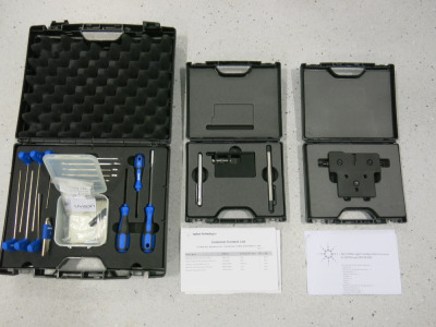 3 x Agilent Technologies Items to Include: Nebulizer Adjustment Kit, Max Light Cartridge Cell Information for 212A & G4212B DAD and Specialist Tool Kit in Cases (Boxed/New).