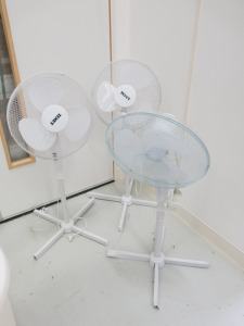 3 x Assorted 16" Stand Fans.