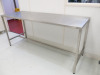 Teknomek Stainless Steel Table, Size H83 x W180 x D60cm. - 5