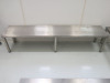 4 x Assorted Teknomek Stainless Steel Benches & Stalls to Include: 2 x Stalls, 1 x Bench, Size H45 x W200 x D41cm & 1 x L Shape Bench=, Size H44 x W150 & 180 x D30cm. - 4