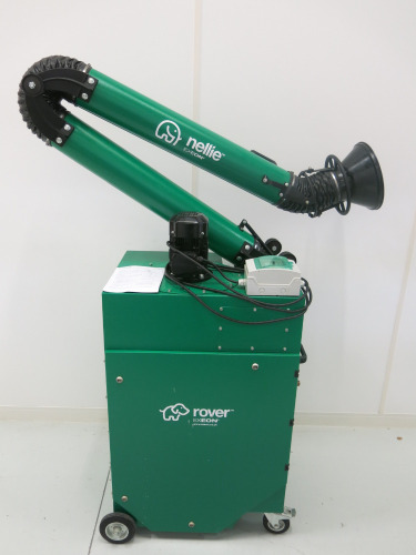 Exeon Rover Nellie, Single Arm, Mobile Self Cleaning Dust & Fume Extraction System, Model Rollout, 3 Phase, Dom 2022. Comes with User Manual.