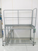 3 Tread Single Ended Access Platform in Grey. Size H197 x W68 x D175cm.