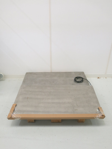 Large Stainless Steel Platform Scales with Ramp, Size 100 x 120cm. NOTE: requires display.