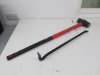 6lb Fibreglass Handle Sledge Hammer & Crowbar.