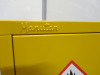 Manutan Yellow Fire/Hazard Cabinet. H72 x W36 x D31cm. (No Key). - 2