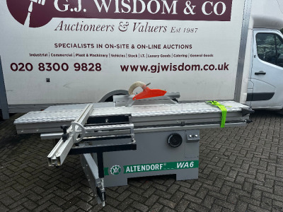 Altendorf WA6 2.6m Capacity Sliding Table Saw, S/N 19-05-80-005, YOM 2019.