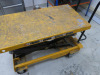 Mobile Pump Up Platform Lift in Yellow. - 2