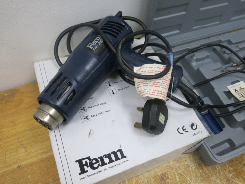 Welding & Heatgun Equipment to Include: Ferm FHG-2000 Heat Gun, Toledo TSK-100 Soldering Gun & Temperature Controlled Soldering Station (As Viewed).