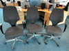 9 x Giroflex 64-7578 Highback Swivel Armchairs.