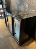 Polar 3 Door Undercounter Back Bar Chiller with Glass Sliding Doors, Model GL009. Size H90 x W1350 x D52cm. - 2