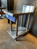 Blue Seal Infill Table with Shelf Under. Size H92 x W45 x D81cm. - 2