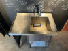 Stainless Steel Catering Sink with Aquajet Spray Arm & Shelf Under. Size H93 x W100 x D70cm. - 6