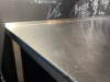 Stainless Steel Prep Table with Part Splash Back. Size H92 x W190 x D74cm. - 4