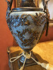 Solid Marble Stone & Cast Bronze Ornamental Urn. Size H72cm. - 2