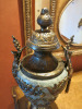 Solid Marble Stone & Cast Bronze Ornamental Urn. Size H72cm. - 3