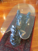 Mobasa Cast Bronze Lady Glass Top Coffee Table, Made in Spain. Size H45 x W120 x D65cm. - 2