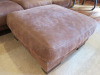 Casa Nova Brown Suede 2 Seater Sofa with Matching Pouffe. Size H86 x W223 x D97cm. - 8