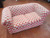 Children's Sofa in Red Polka Dot Style. Size H52 x W100 x D60cm.