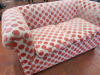 Children's Sofa in Red Polka Dot Style. Size H52 x W100 x D60cm. - 2