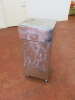 Linebabeta Italian, Mobile Metal Wrapped Mobile Cabinet with Draw & Cupboard. Size H80 x W36 x D32cm.