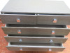 5 Draw Heavy Wood Chest of Draws in Funky Torn Wood Effect with Chrome Handles & Soft Close. Size H94 x W113 x D50cm. - 4