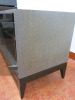 Heavy Wood Snakeskin Effect Smoked Glass 2 Door TV Cabinet with Chome Handles. Size H65 x W150 x D50cm. - 7