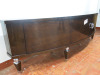 Wood Effect Curved Fronted TV Cabinet Drawer Unit. Size H65 x W240 x D51cm. - 4