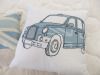 2 x Cushions in White & Blue with Union Jack & Taxi. - 3