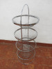 4 Tier Basket Shelf Unit in Chrome. Size H70cm. - 3