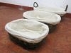 Set of 3 Wicker Basket with Lining. - 2