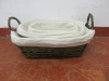 Set of 3 Wicker Basket with Lining. - 3